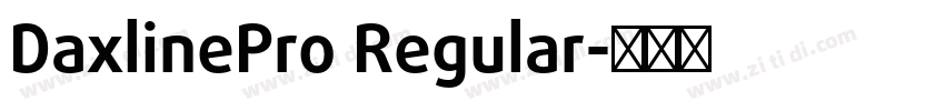 DaxlinePro Regular字体转换